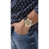Guess Tailor 42 mm Size Gold Dial Men Analog Watch GW0389G2