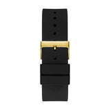 Guess Golden Dial Men Silicone Strap Analog Watch GW0396G2