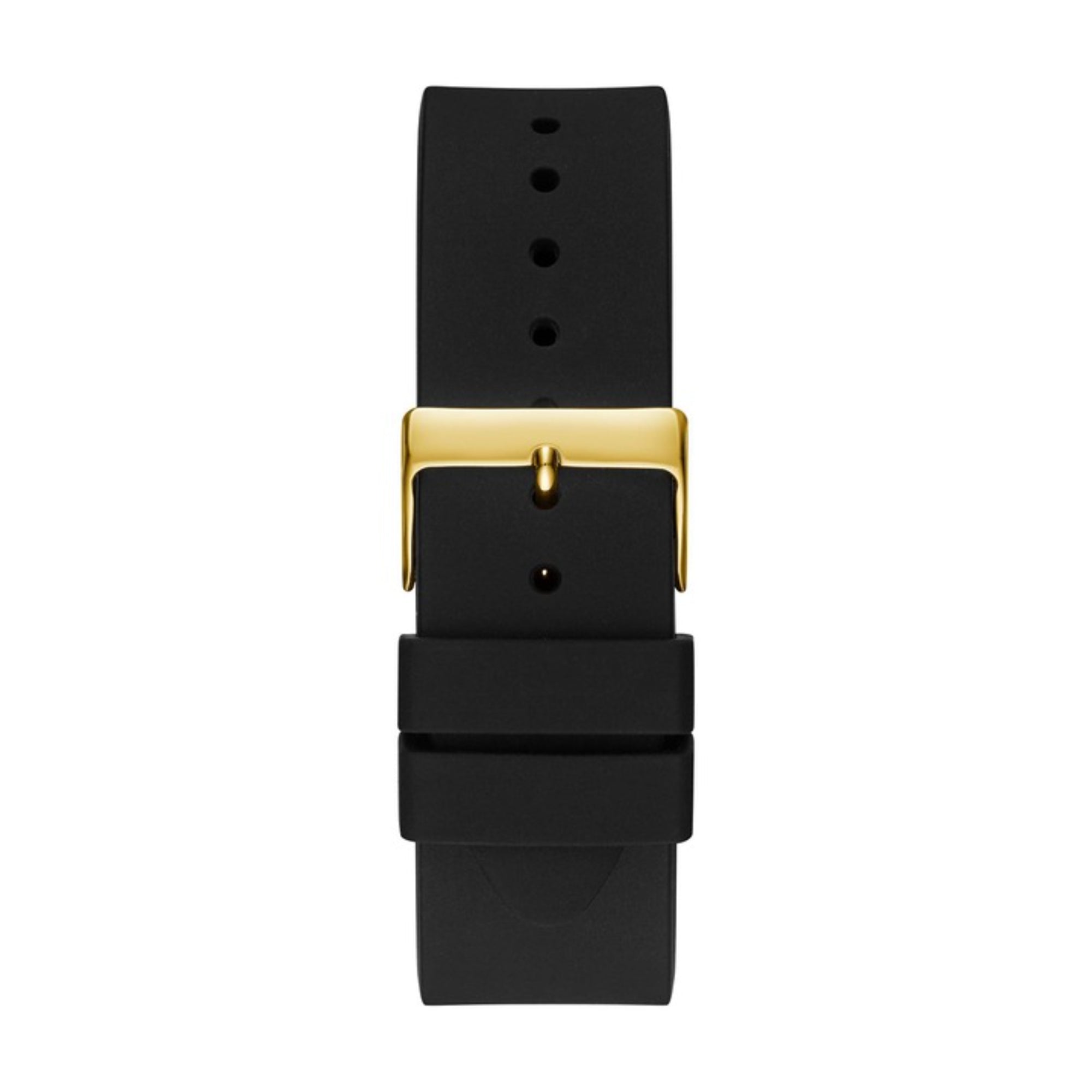 Guess Golden Dial Men Silicone Strap Analog Watch GW0396G2