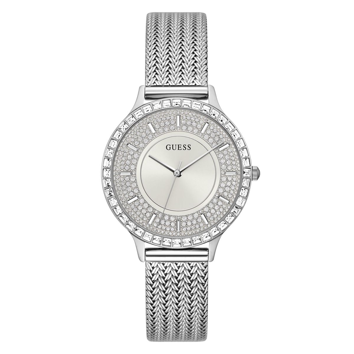 Guess Silver Dial Women Analog Watch GW0402L1