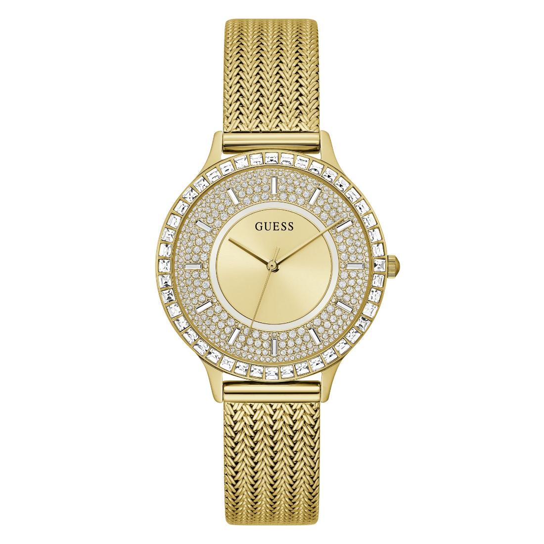 Guess Dress 38 mm Size Gold Dial Women Analog Watch GW0402L2