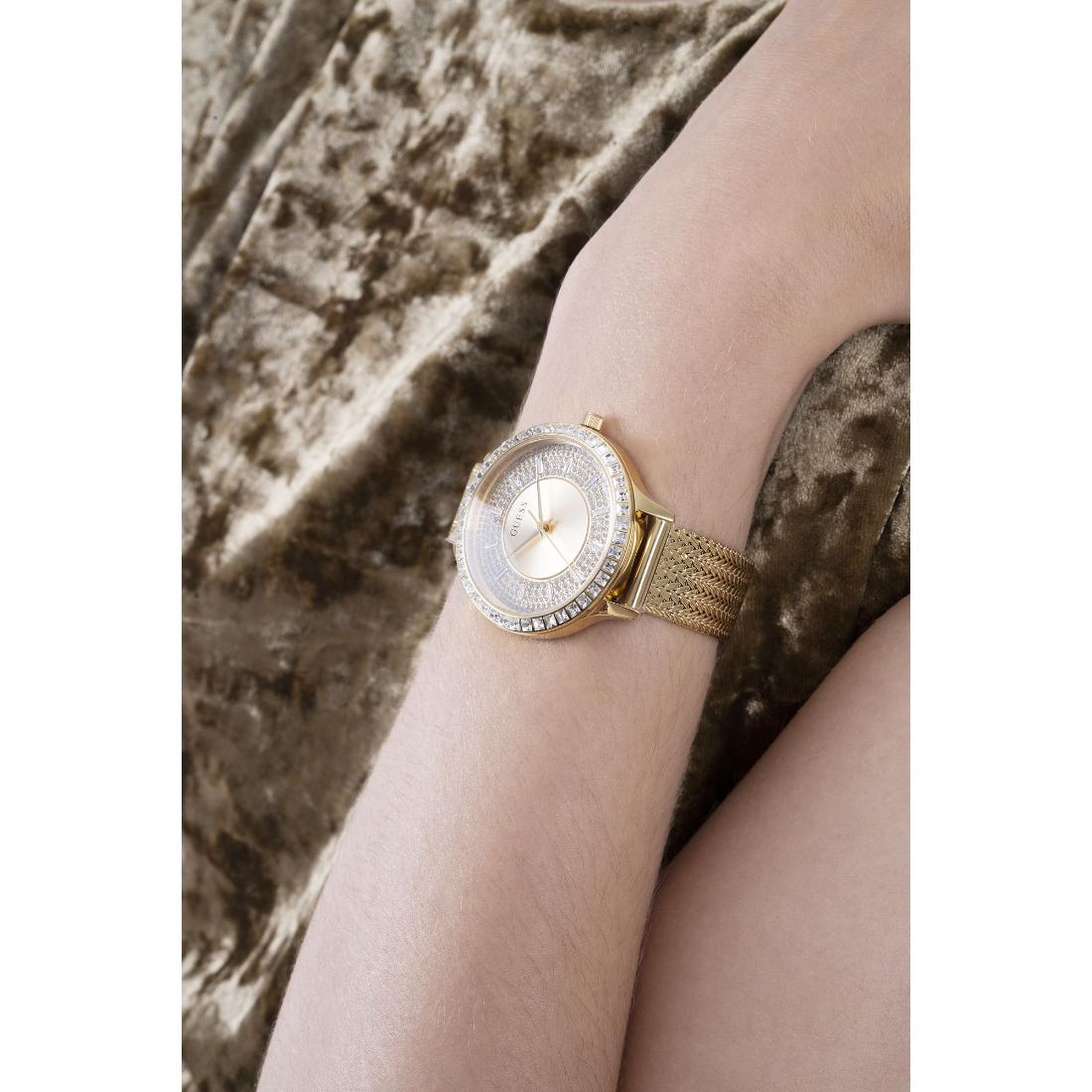 Guess Dress 38 mm Size Gold Dial Women Analog Watch GW0402L2