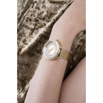 Guess Dress 38 mm Size Gold Dial Women Analog Watch - GW0402L2