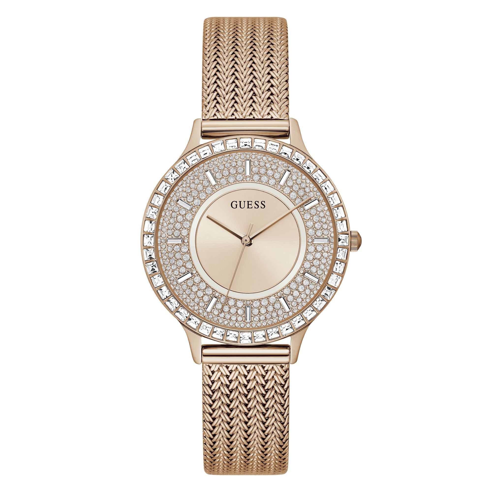 Guess Ladies Rose Gold Tone Analog Watch GW0402L3