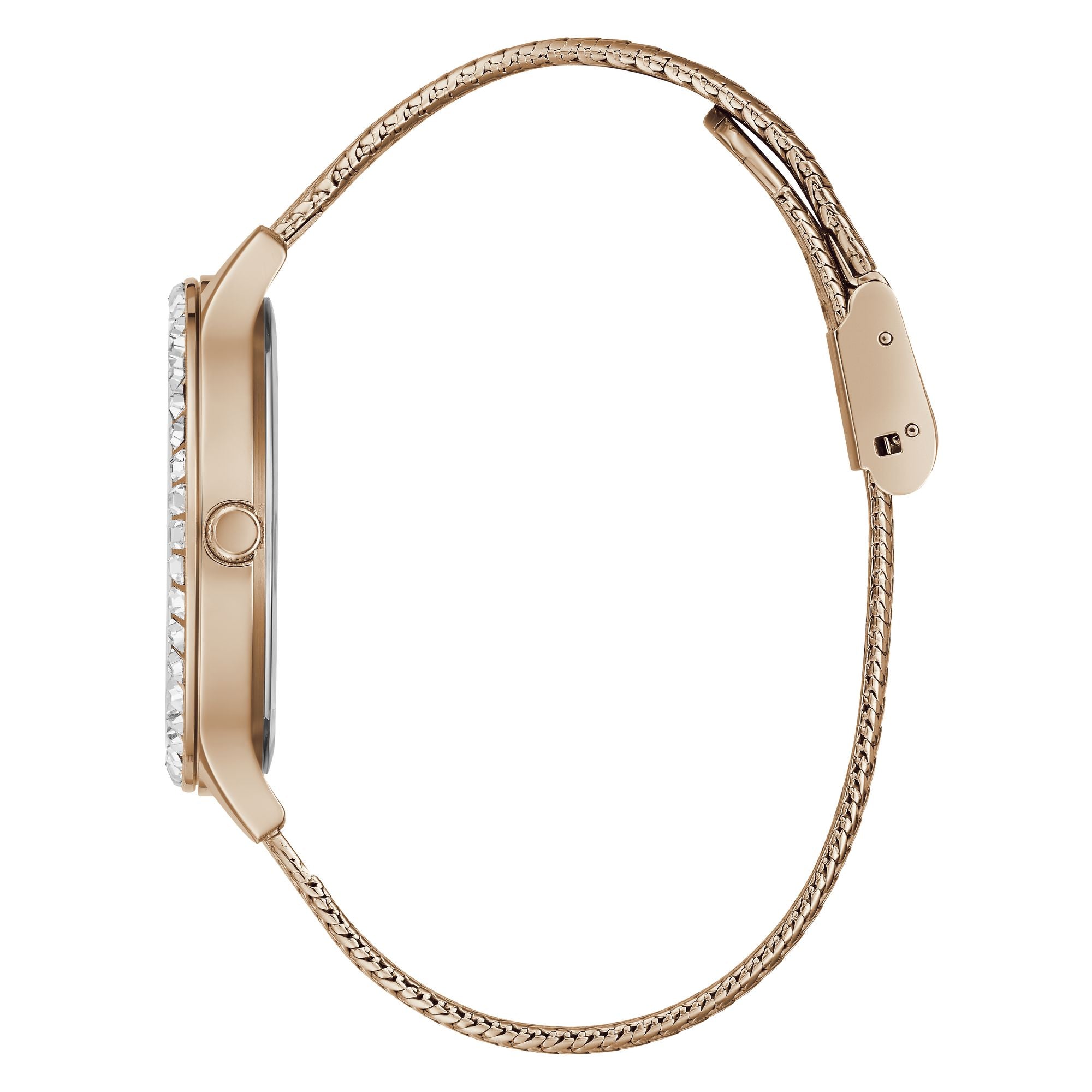 Guess Ladies Rose Gold Tone Analog Watch GW0402L3