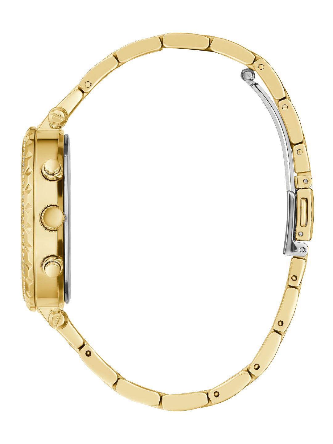 Guess 37 mm Gold Dial Women Analog Watch GW0403L2
