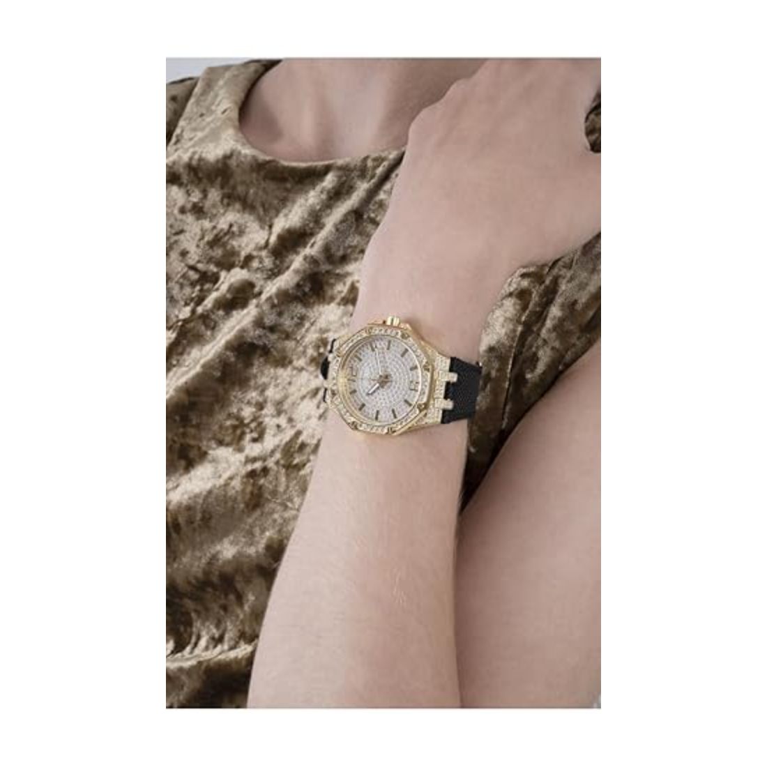 Guess Analog Gold Dial Women's Watch GW0408L2