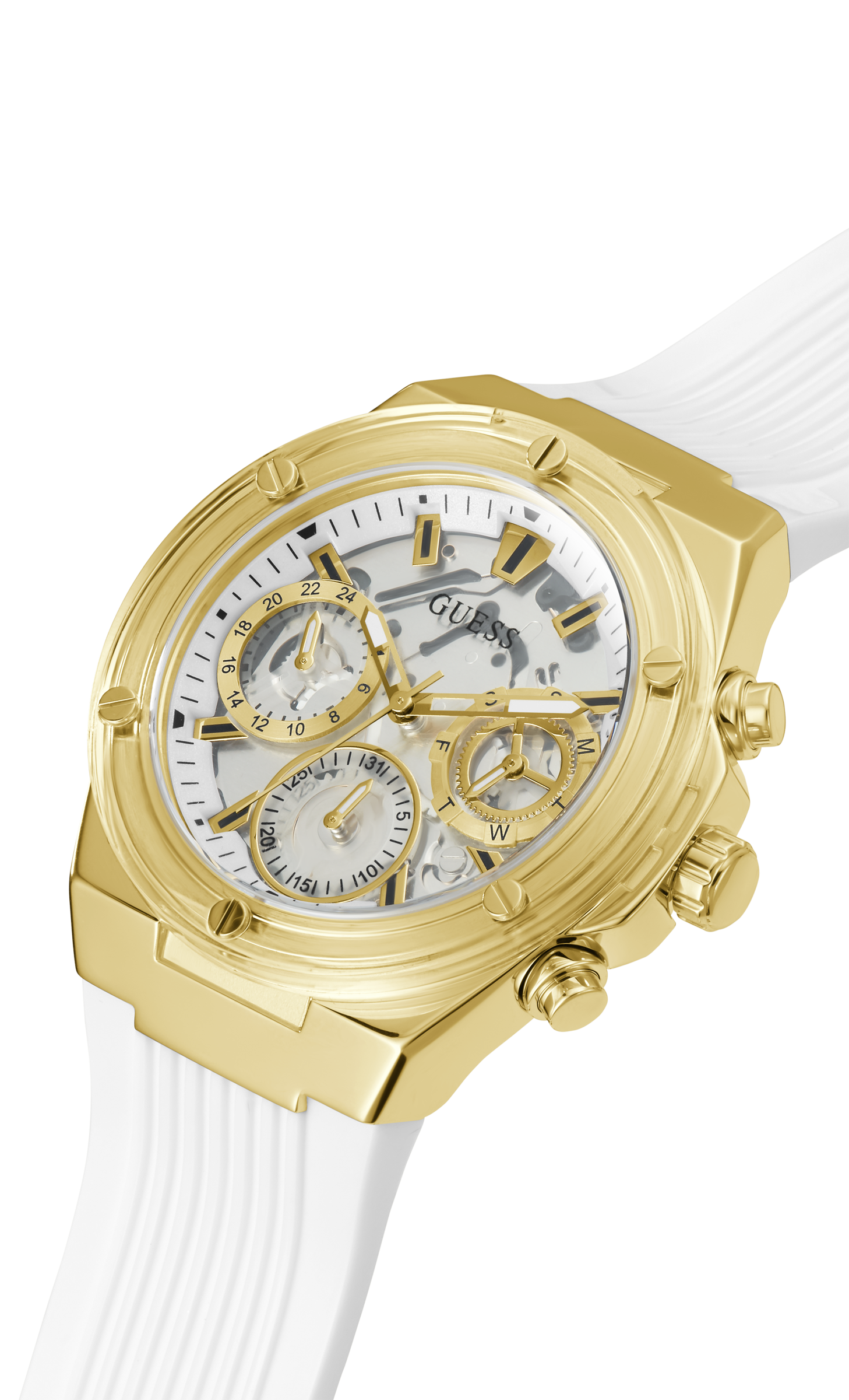 Guess 39 mm Women Clear Dial Analog Watch GW0409L2