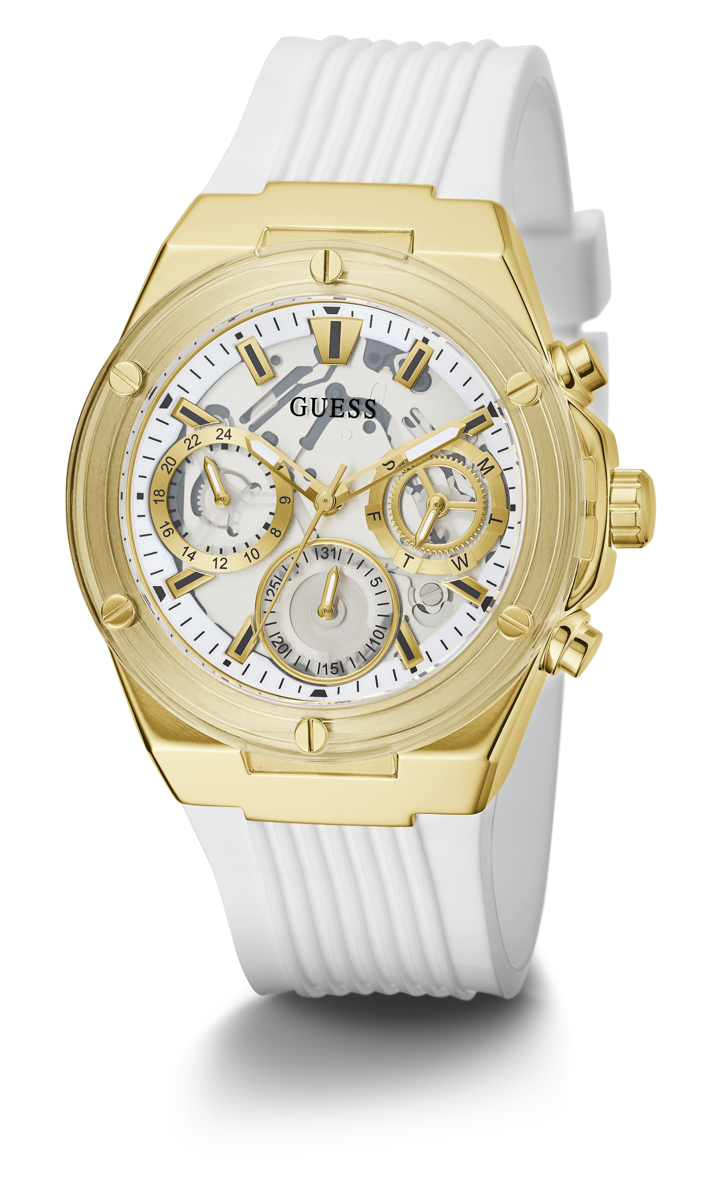 Guess 39 mm Women Clear Dial Analog Watch GW0409L2