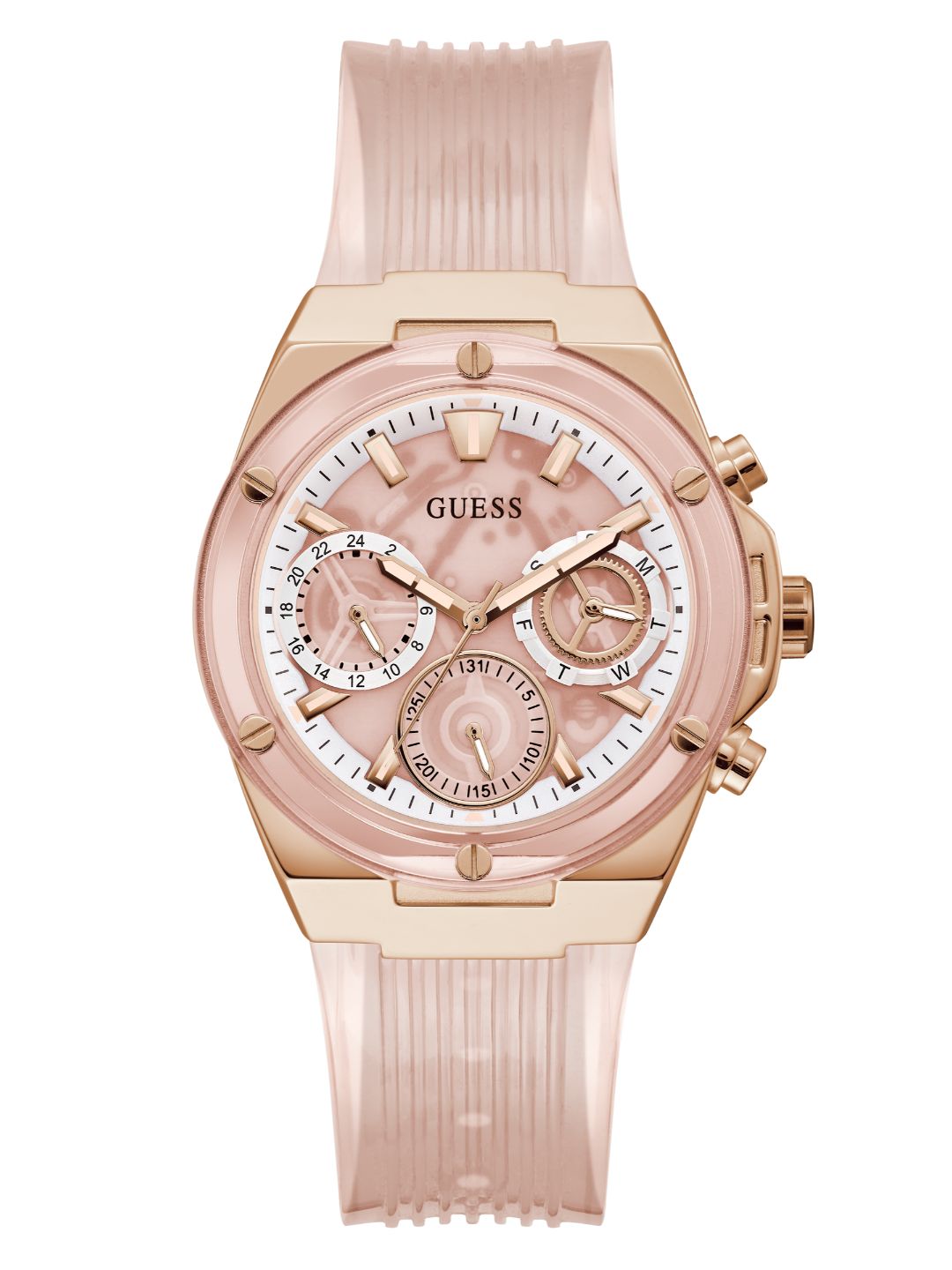 Guess 39 mm Women Pink Dial Analog Watch GW0409L3