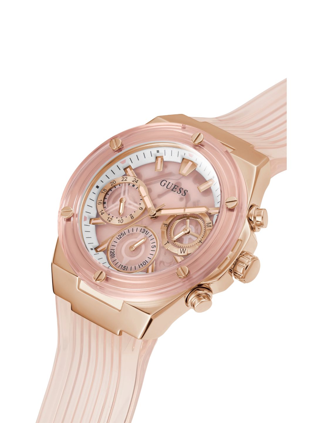 Guess Women Pink Dial Analog Watch - GW0409L3