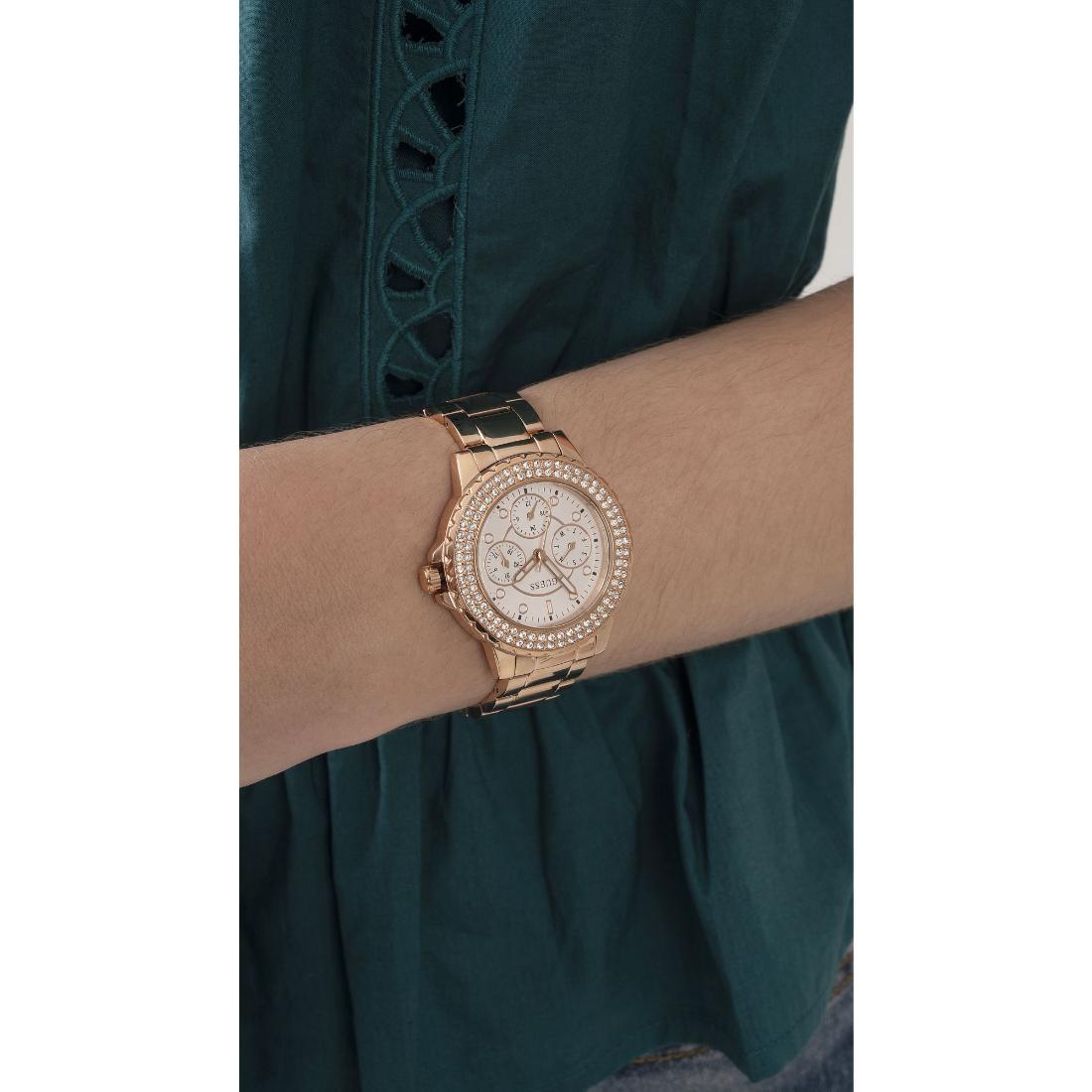 Guess Sport 36 mm Size White Dial Women Chronograph Watch GW0410L3