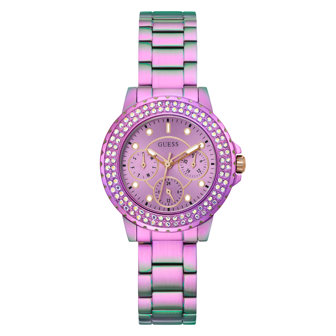 Guess Rose Gold Dial Women Watch GW0410L4