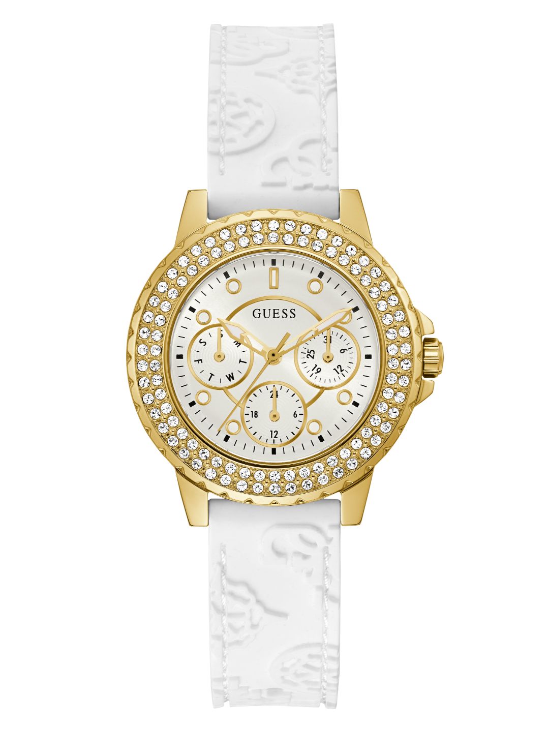 Guess White Dial Women Watch GW0411L1