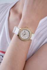 Guess White Dial Women Watch GW0411L1
