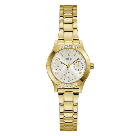 Guess Sport 29 mm Size White Dial Women Chronograph Watch - GW0413L2