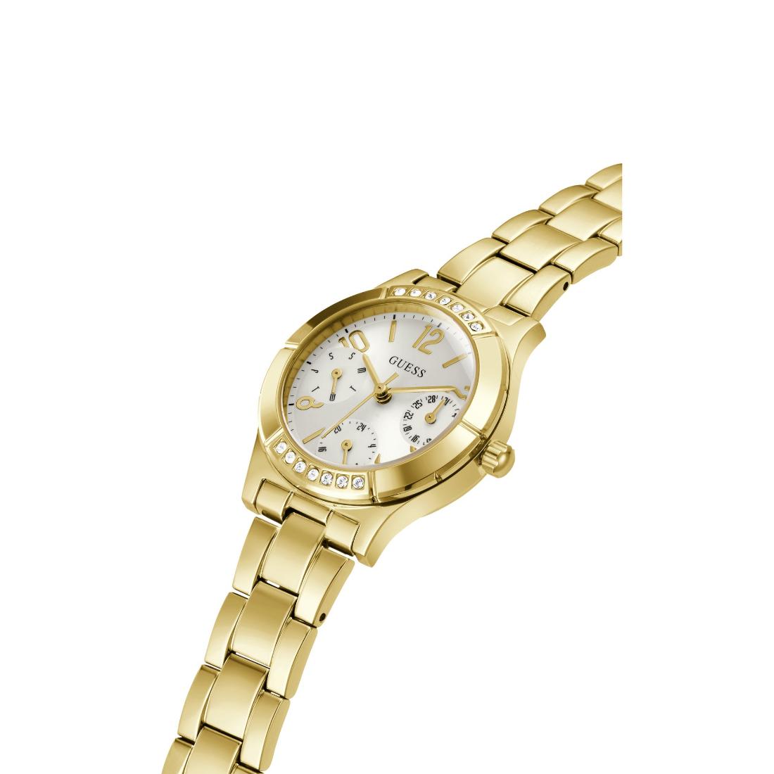 Guess Sport 29 mm Size White Dial Women Chronograph Watch GW0413L2