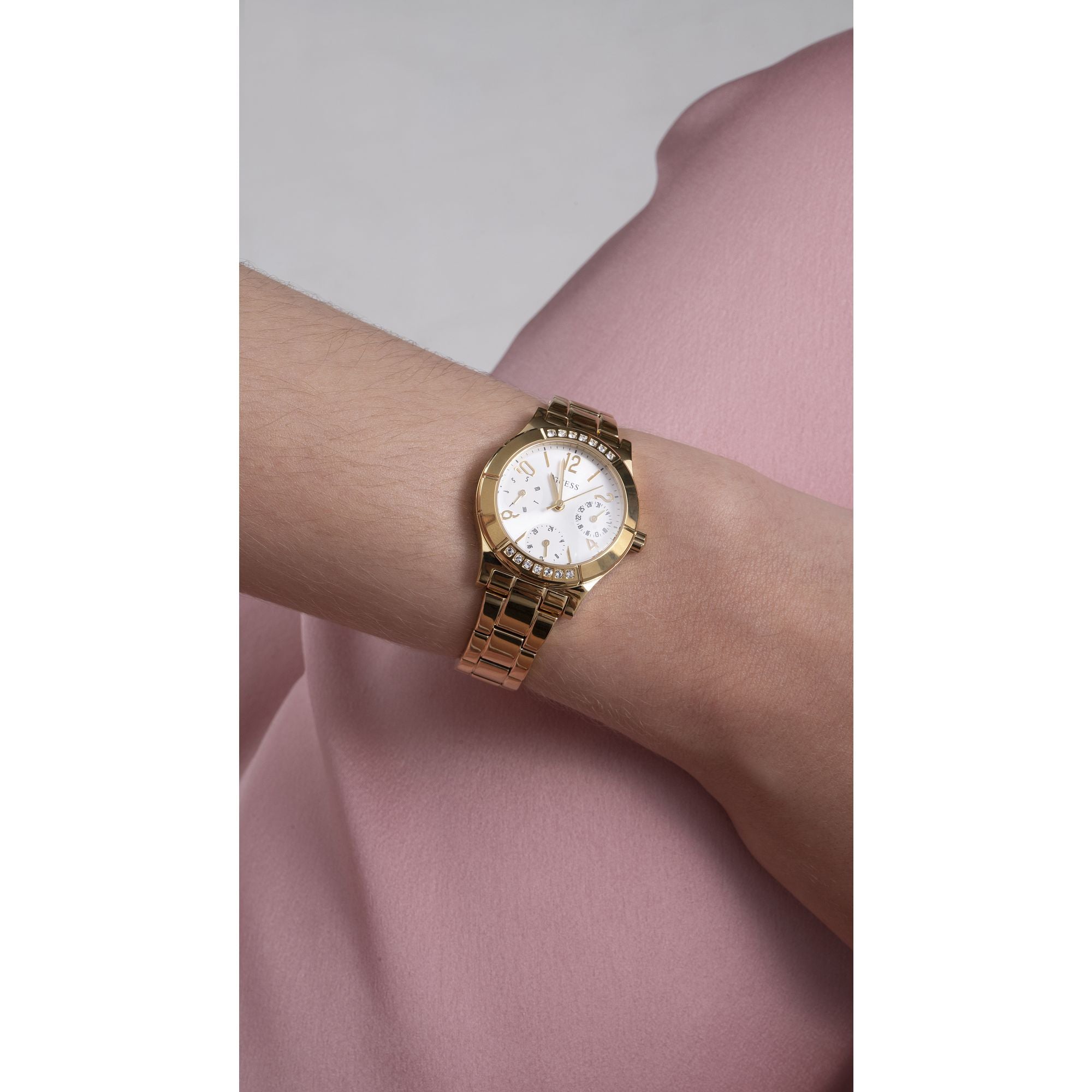 Guess GS Piper 29 mm White Dial Women Analog Watch GW0413L3