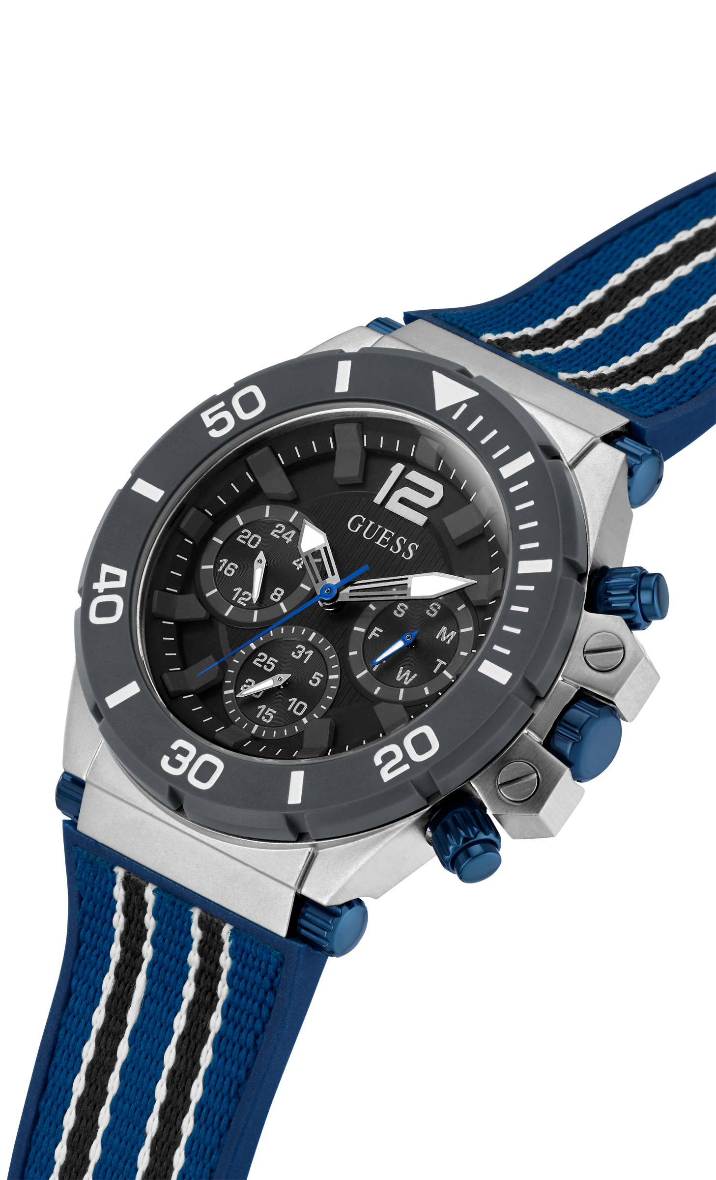 Guess Men's Black Dial Analog Watch GW0415G2