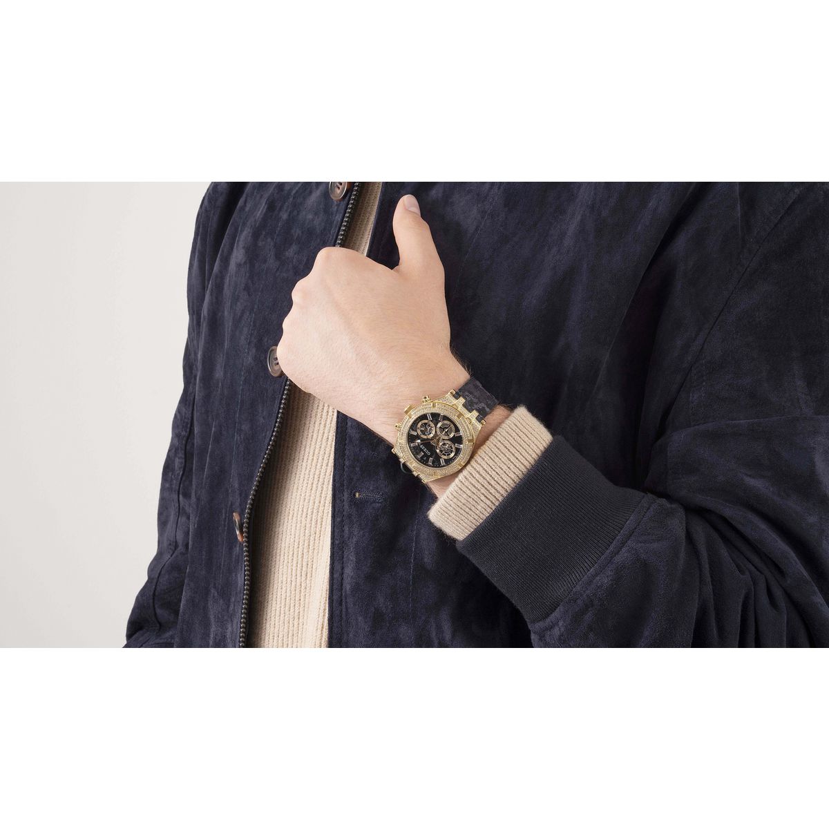 Guess Gold Dial Men Analog Watch GW0418G2