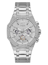 Guess 44 mm Mens Sport Silver Watch GW0419G1