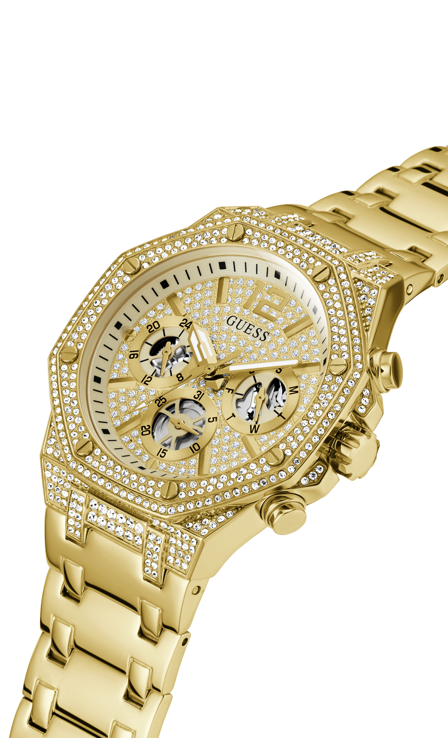 Guess Analog Beige Dial Men's Watch GW0419G2