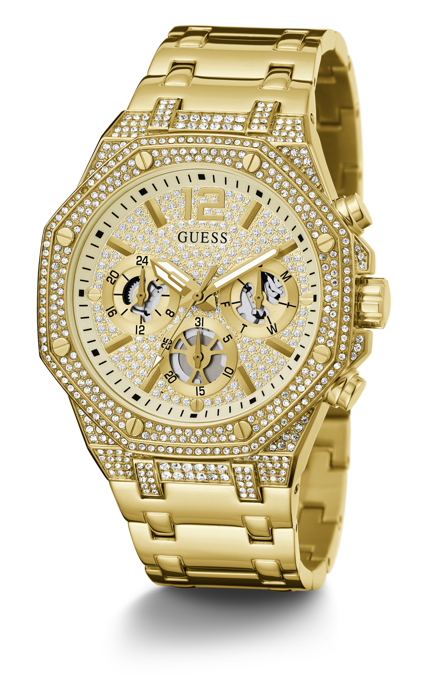 Guess Analog Beige Dial Men's Watch GW0419G2
