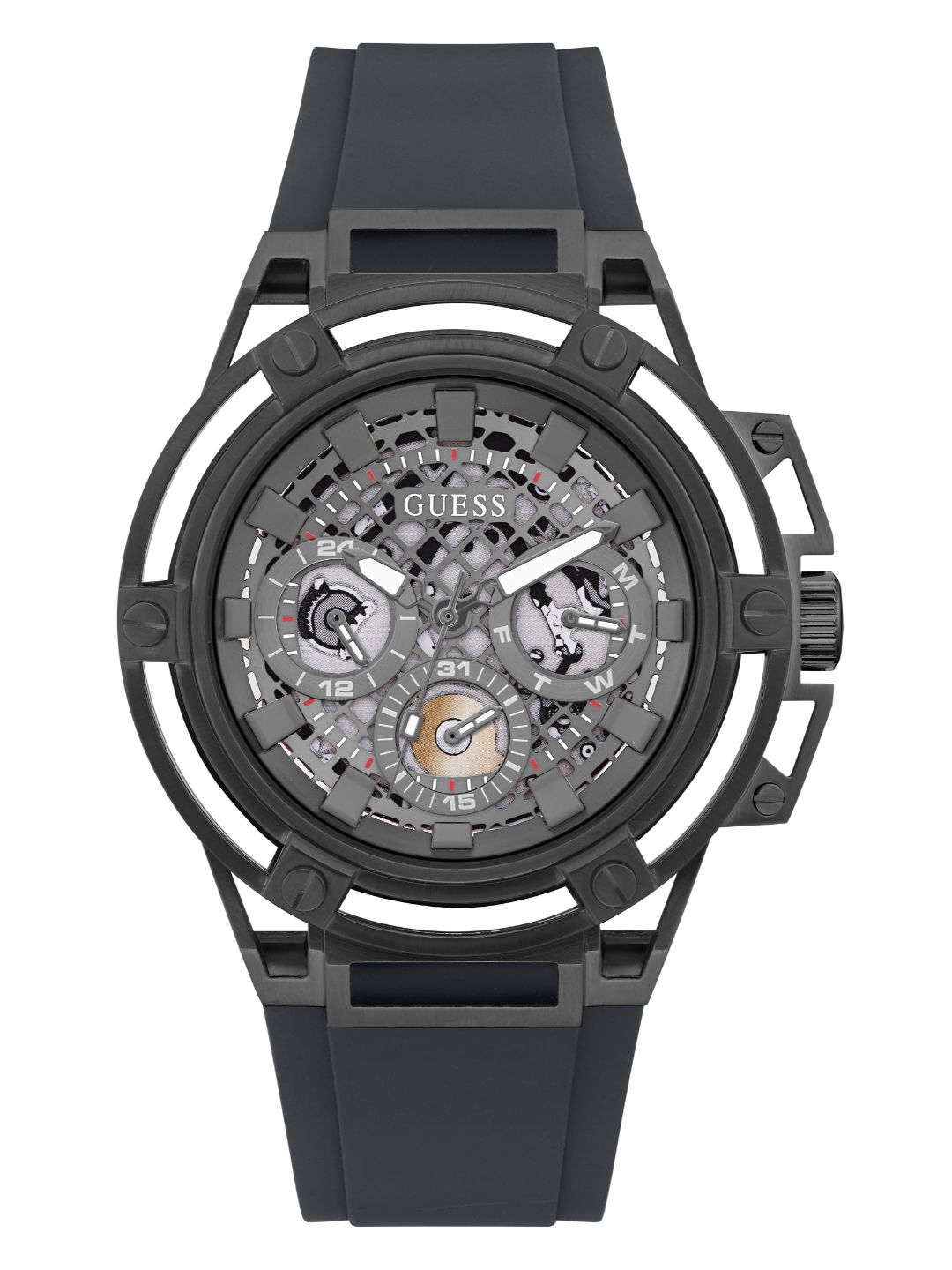 Guess Gunmetal Dial Men Watch GW0423G3