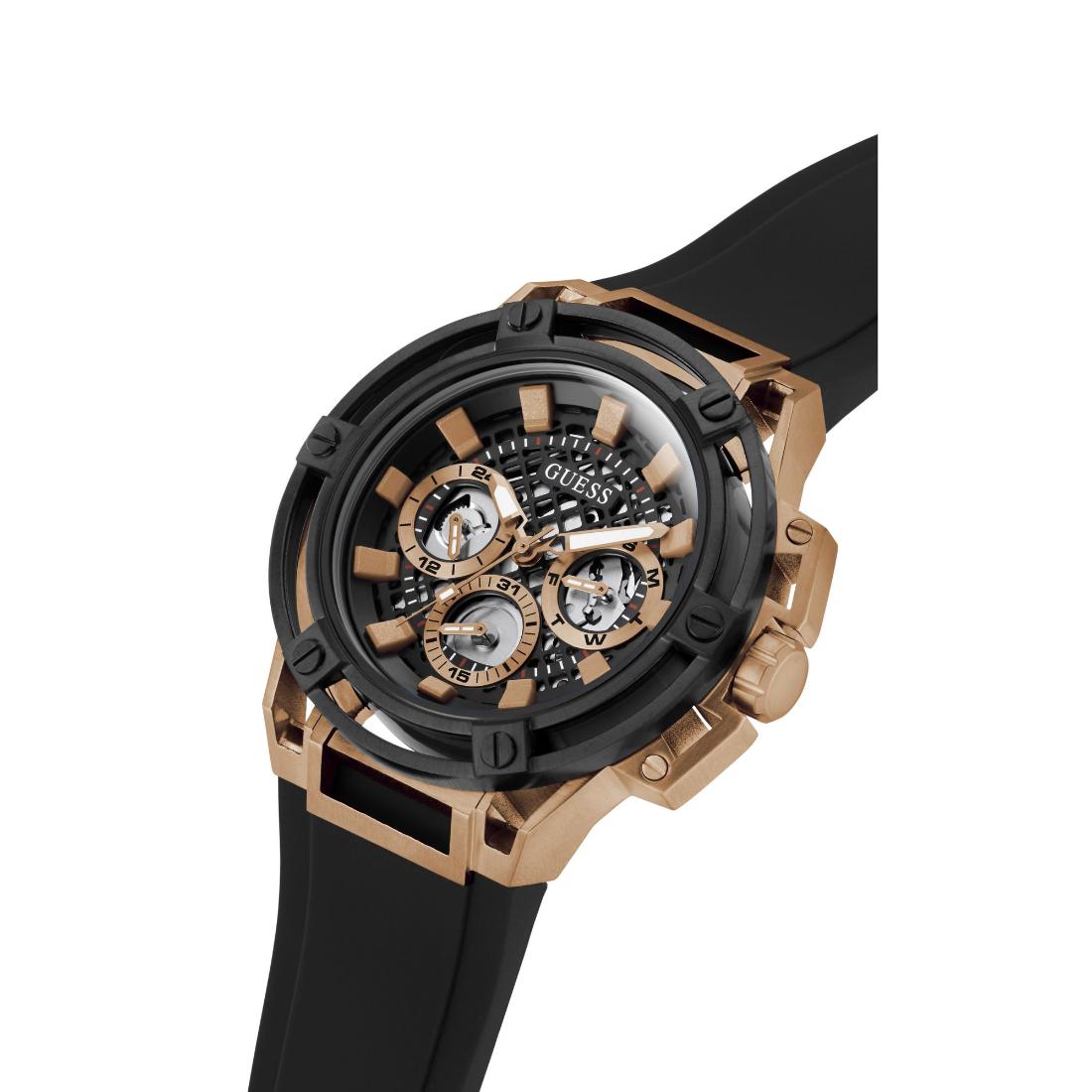 Guess Men 47 mm Black Dial Analog Watch GW0423G5