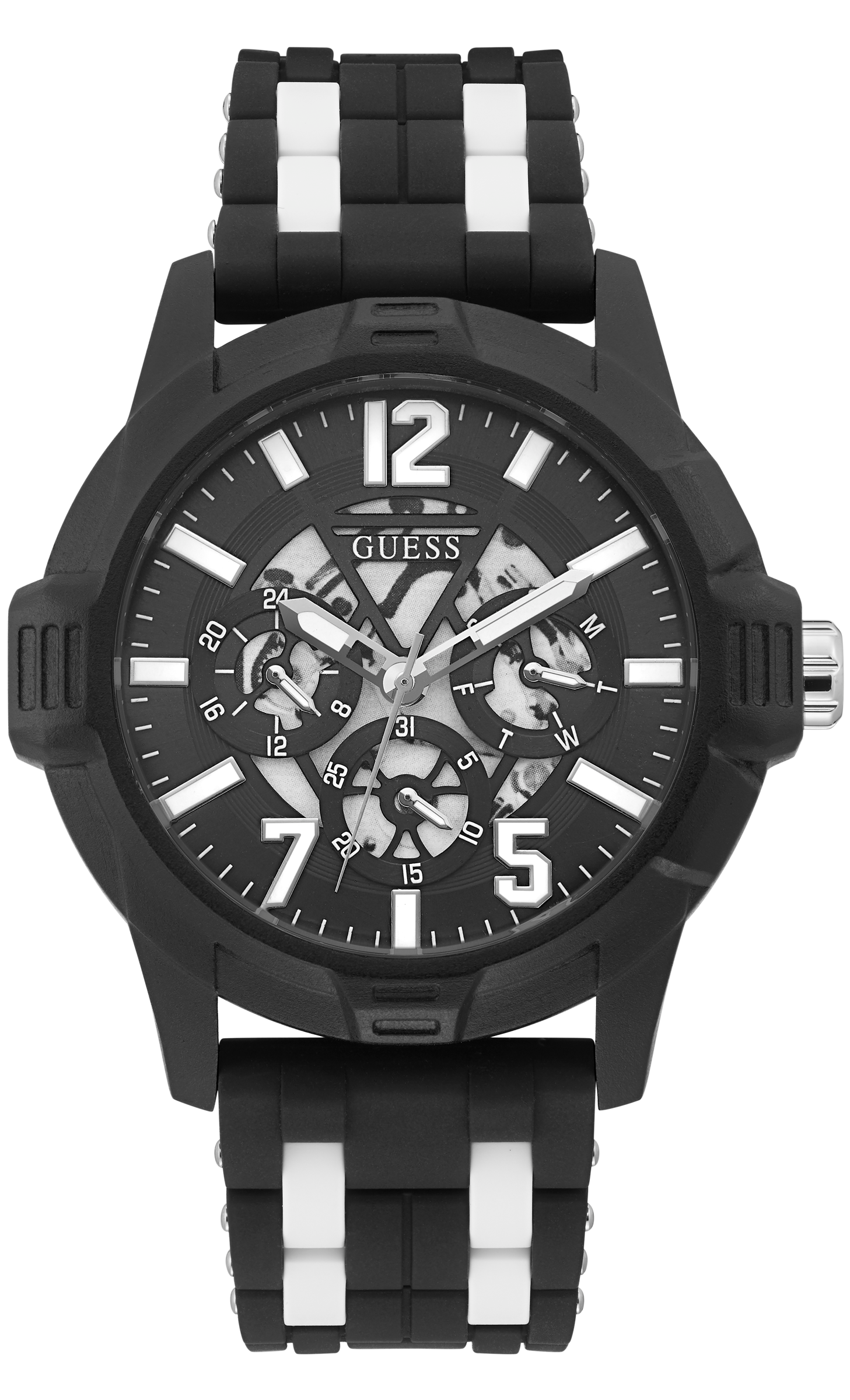 Guess 48 mm Black Dial Men Analog Watch GW0428G1
