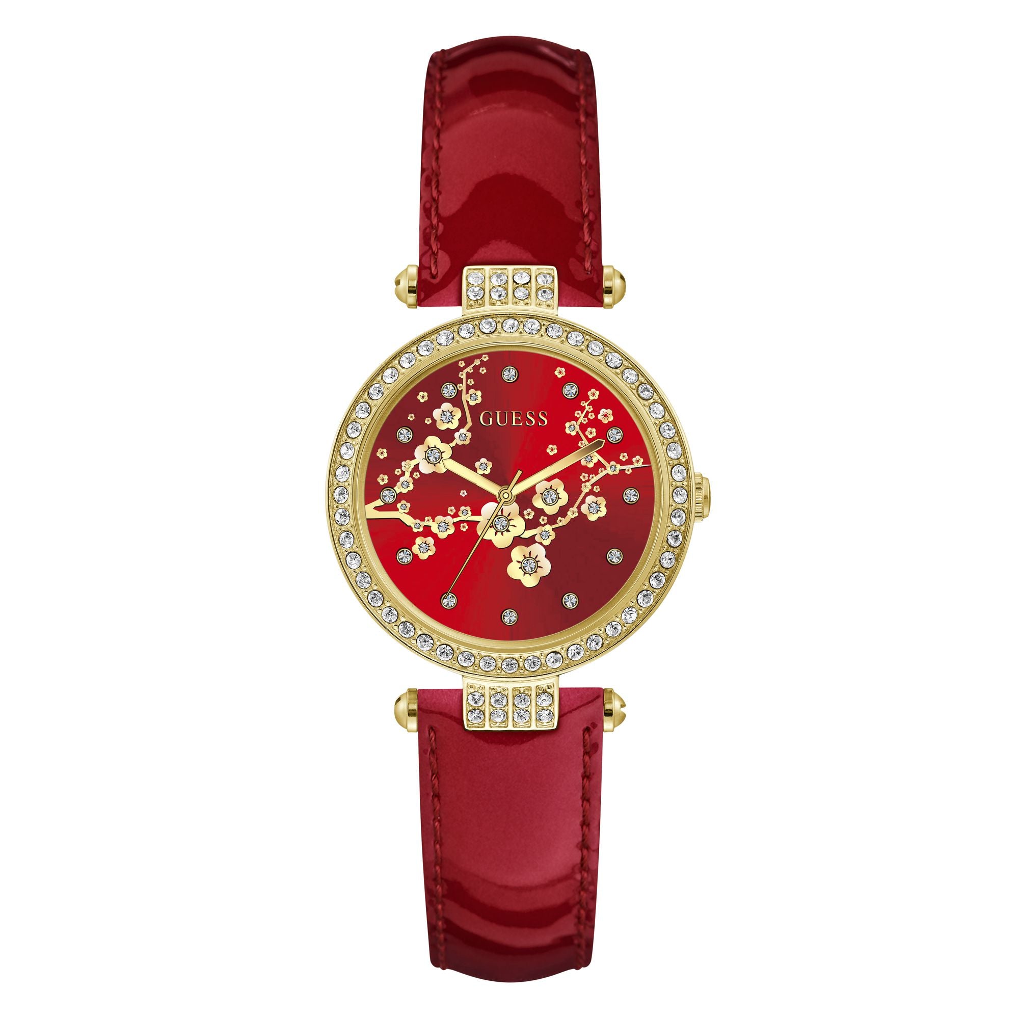 Guess 32 mm Red Dial Women Analog Watch GW0435L1