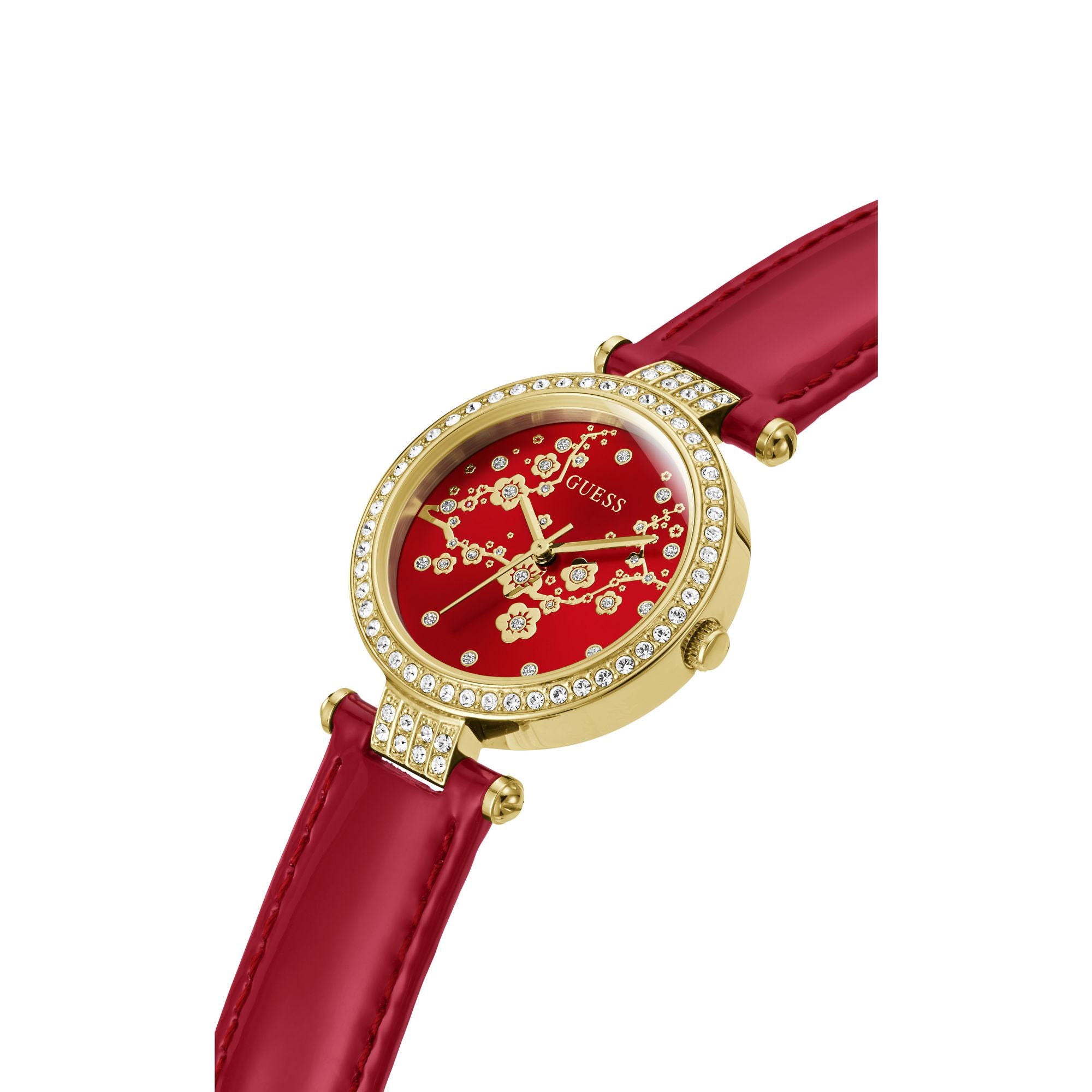 Guess 32 mm Red Dial Women Analog Watch GW0435L1