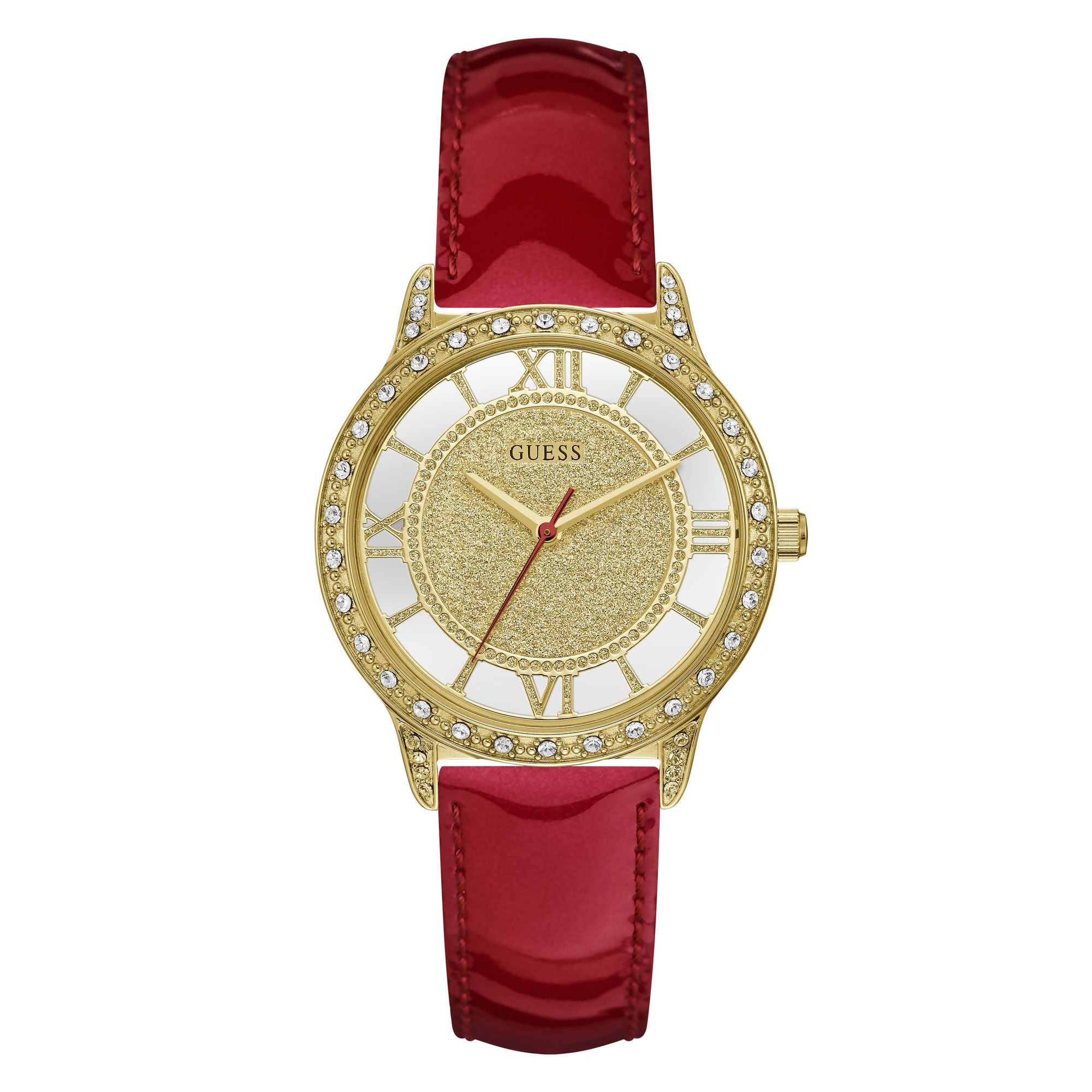 Guess 34 mm Champagne Dial Women Analog Watch GW0436L1