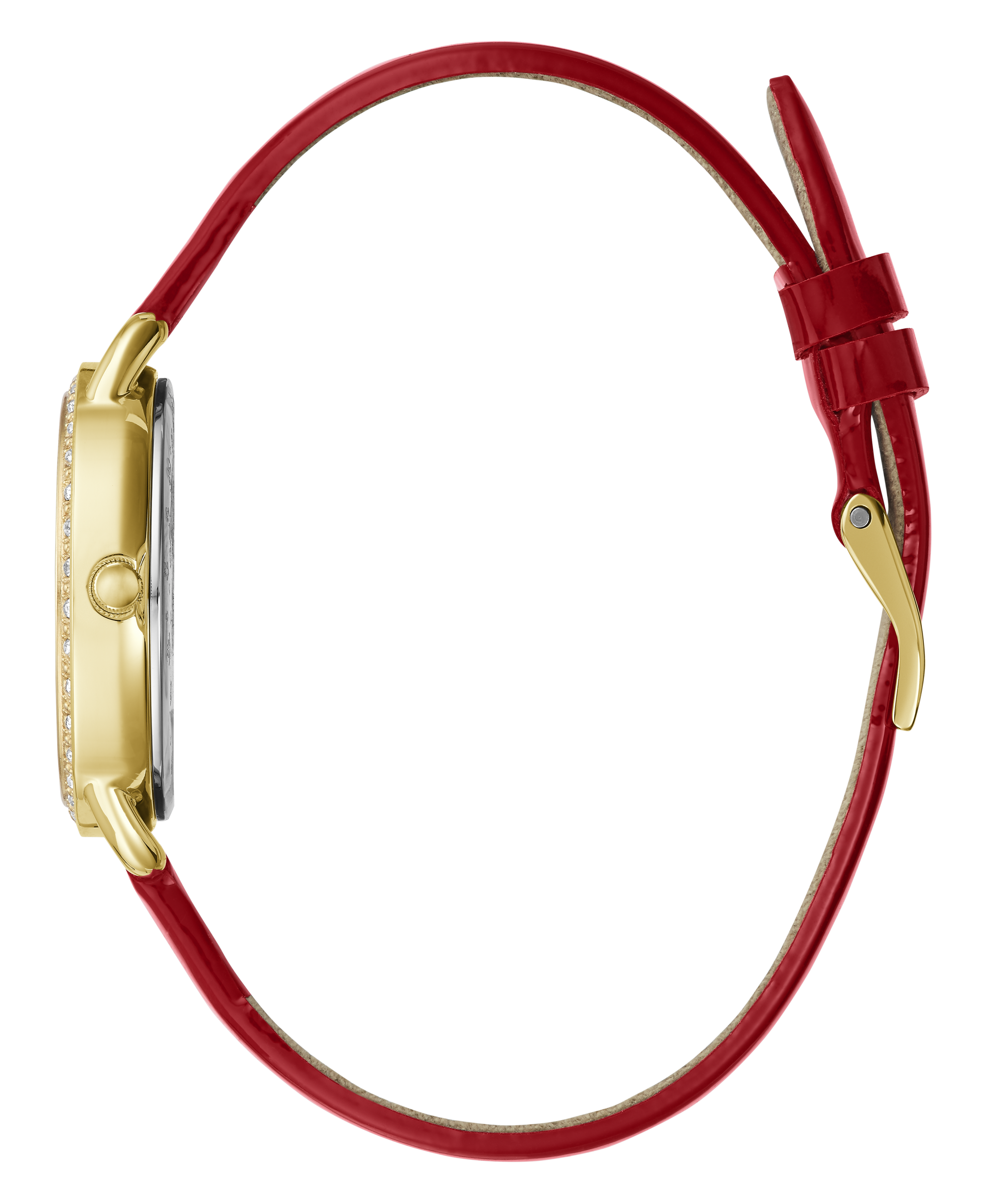 Guess 30 mm Women Champagne Dial Analog Watch GW0437L1