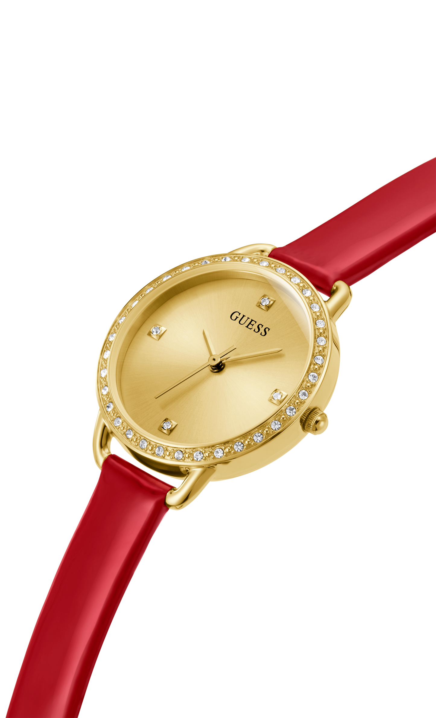 Guess 30 mm Women Champagne Dial Analog Watch GW0437L1