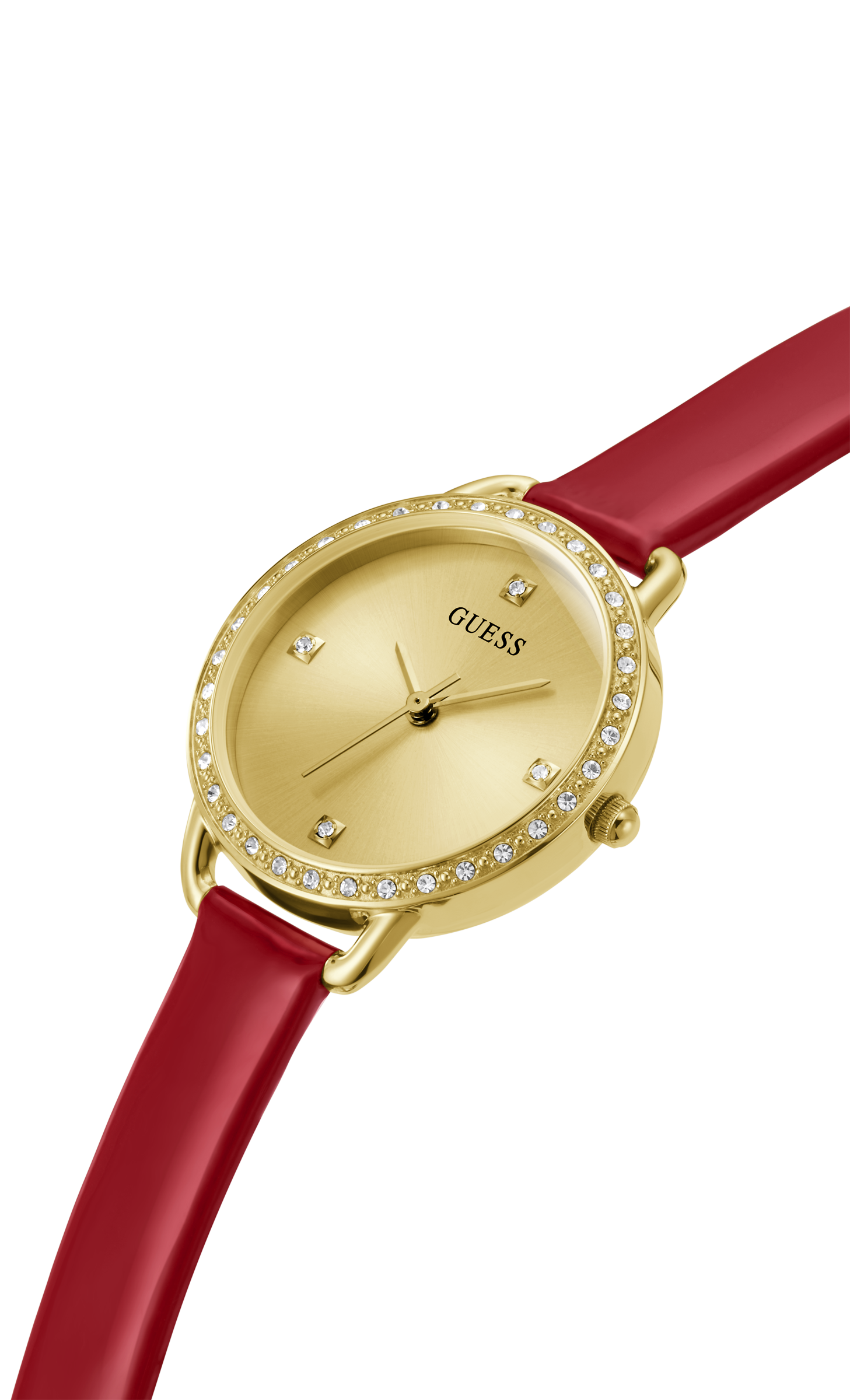 Guess 30 mm Women Champagne Dial Analog Watch GW0437L1