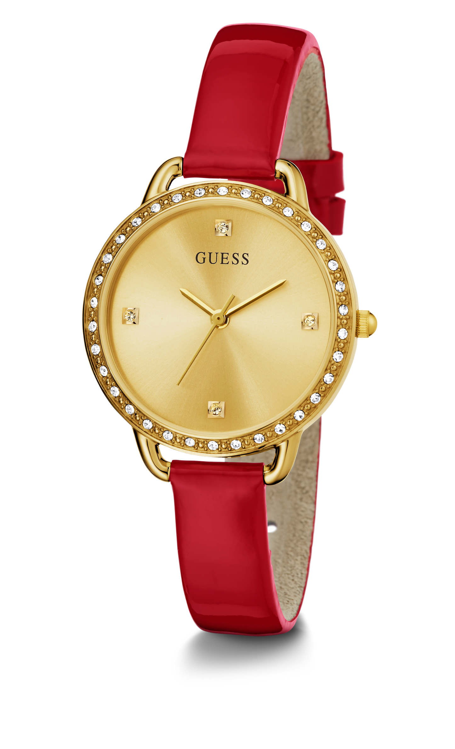 Guess 30 mm Women Champagne Dial Analog Watch GW0437L1