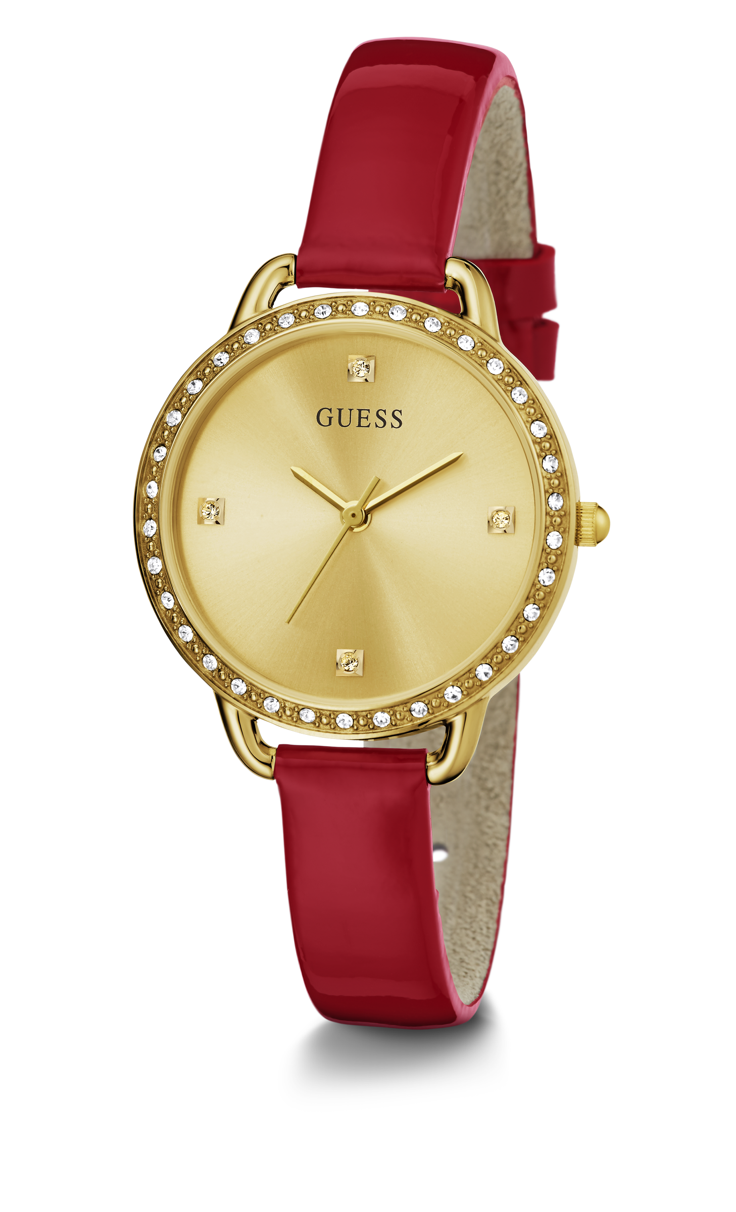Guess 30 mm Women Champagne Dial Analog Watch GW0437L1