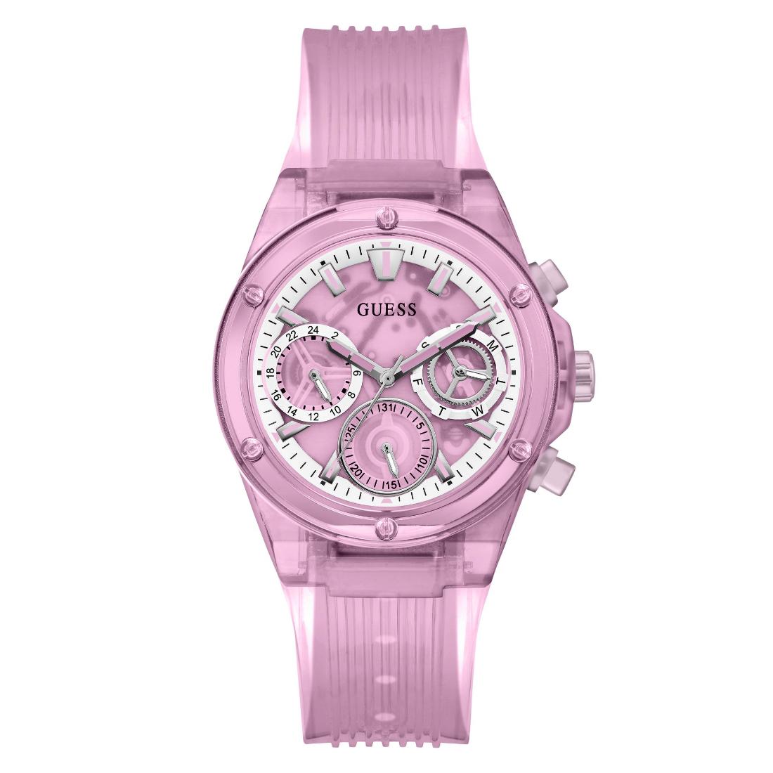 Guess Women 39 mm Size Pink Dial Analog Watch - GW0438L2