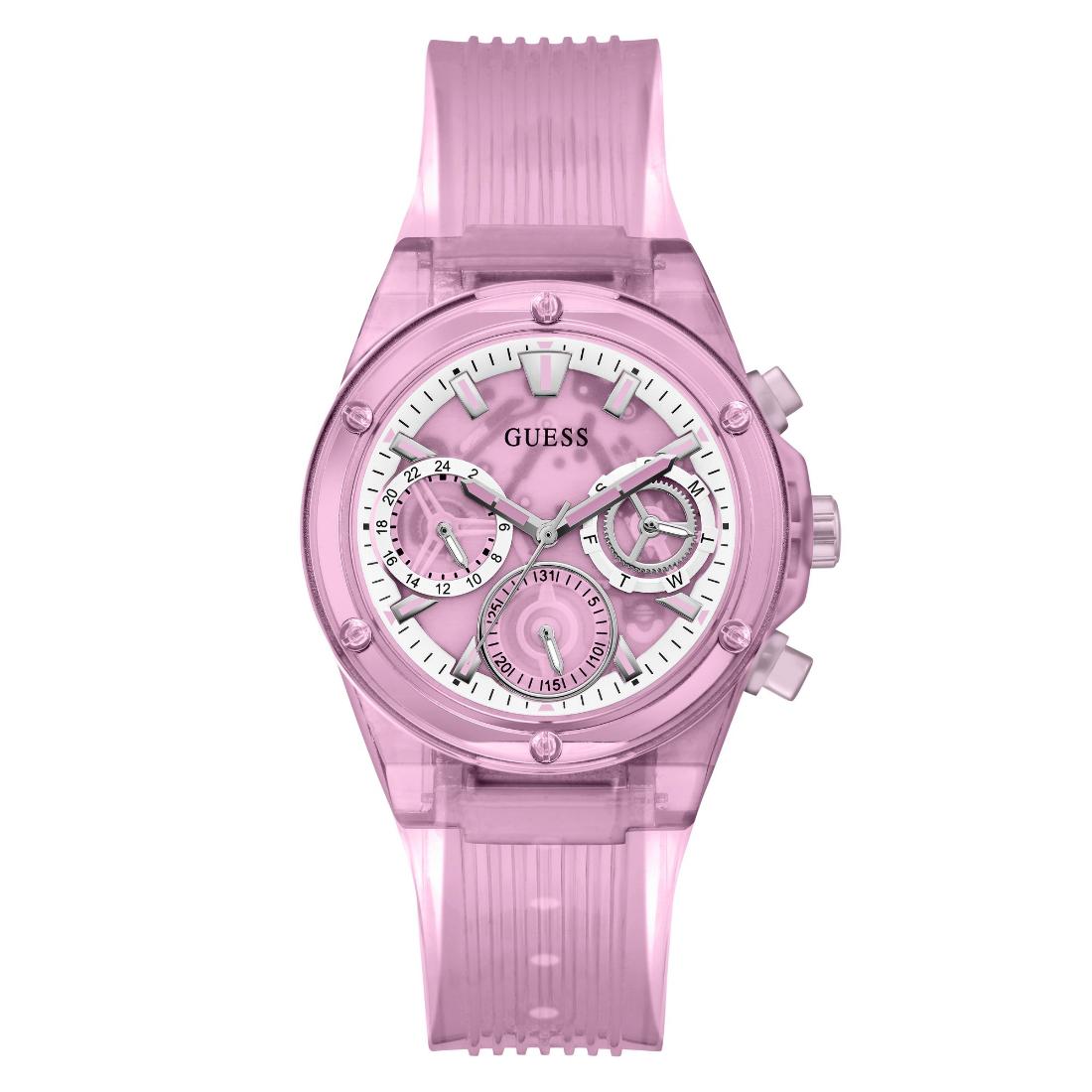Guess Women 39 mm Size Pink Dial Analog Watch GW0438L2