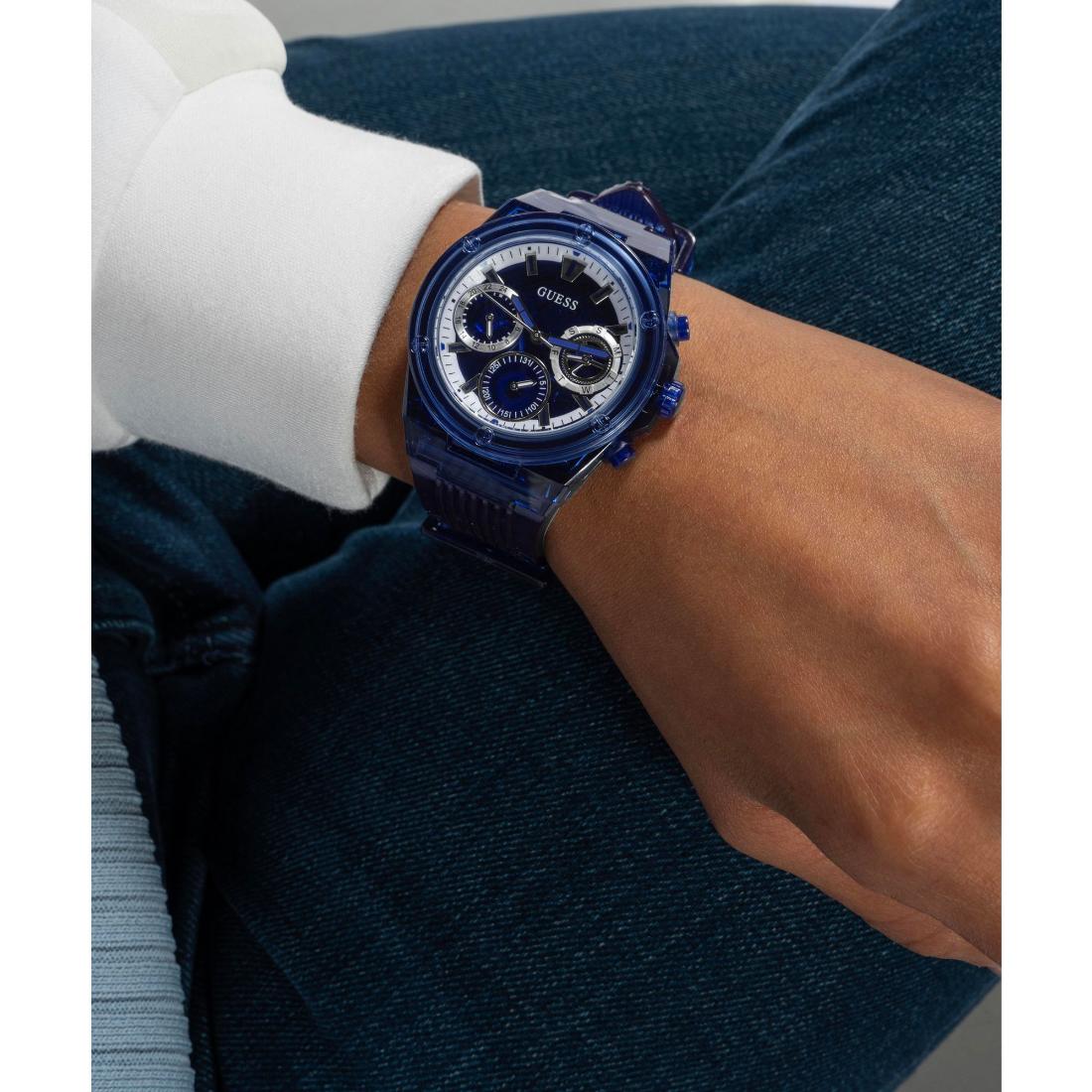 Guess Sport 39 mm Size Blue Dial Women Chronograph Watch GW0438L3