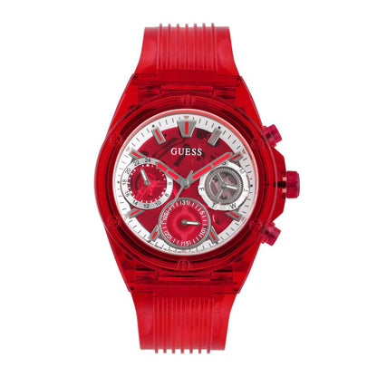 Guess Women 39 mm Red Dial Analog Watch- GW0438L4