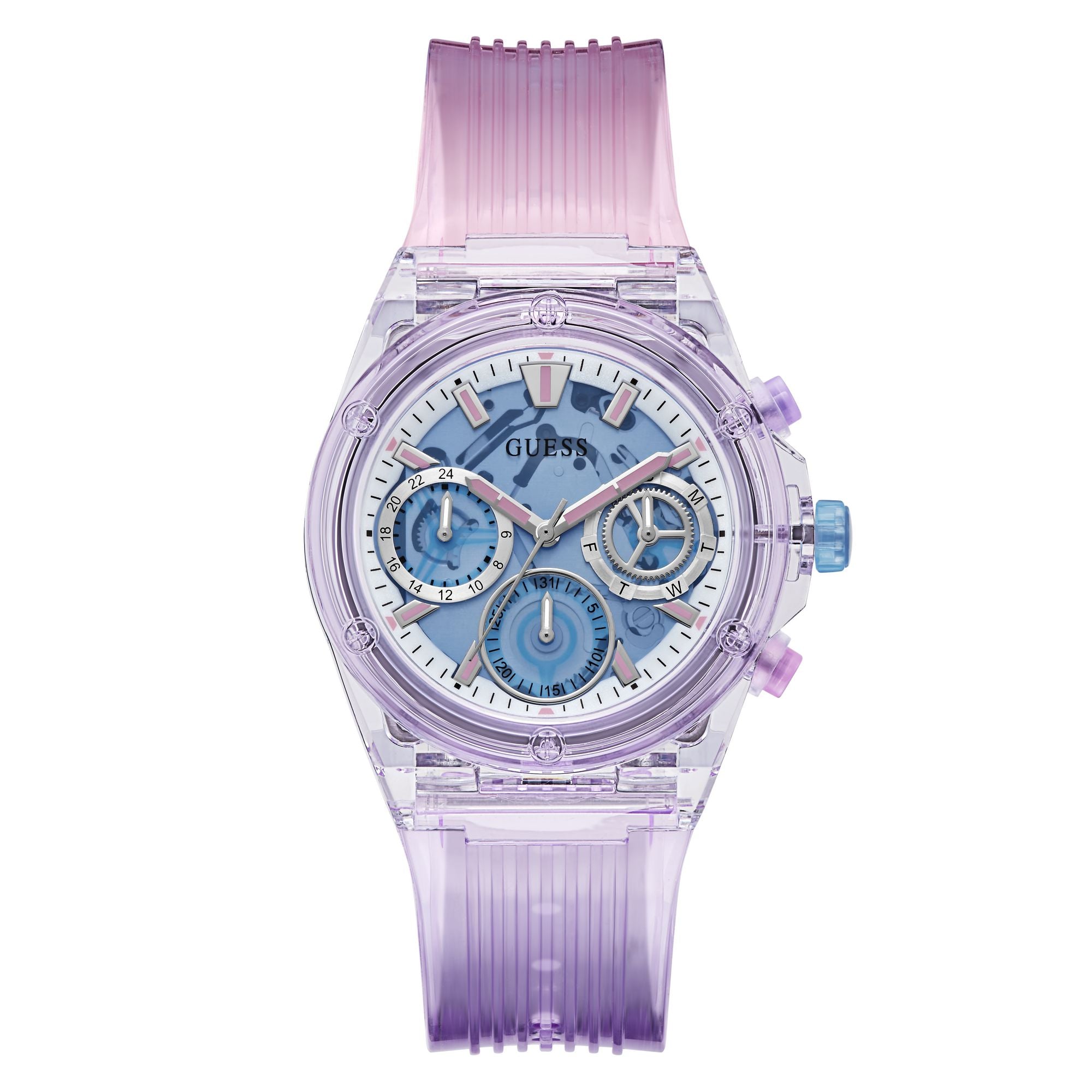 Guess Sport 39 mm Blue Dial Women Chrono Watch GW0438L6