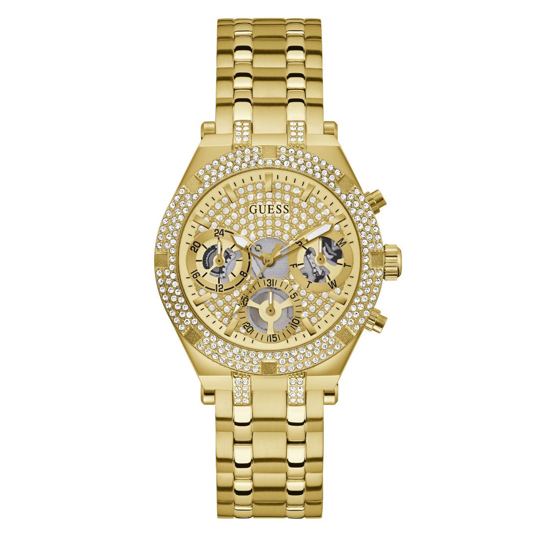 Guess Women 38 mm Gold Dial Analog Watch GW0440L2