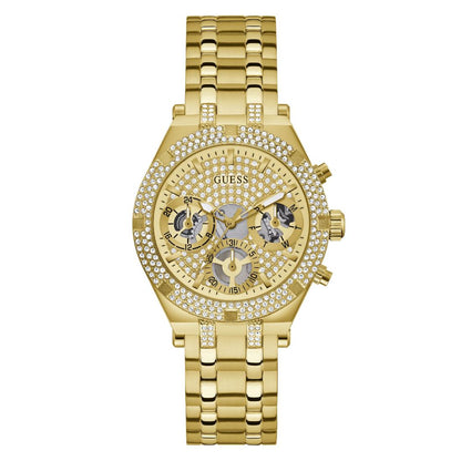 Guess Women 38 mm Gold Dial Analog Watch- GW0440L2