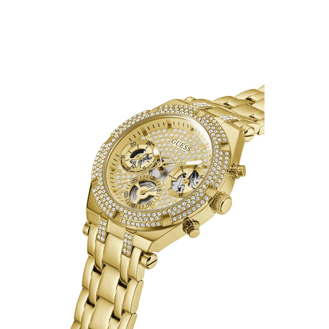 Guess Women 38 mm Gold Dial Analog Watch GW0440L2