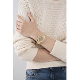 Guess Women 38 mm Gold Dial Analog Watch GW0440L2
