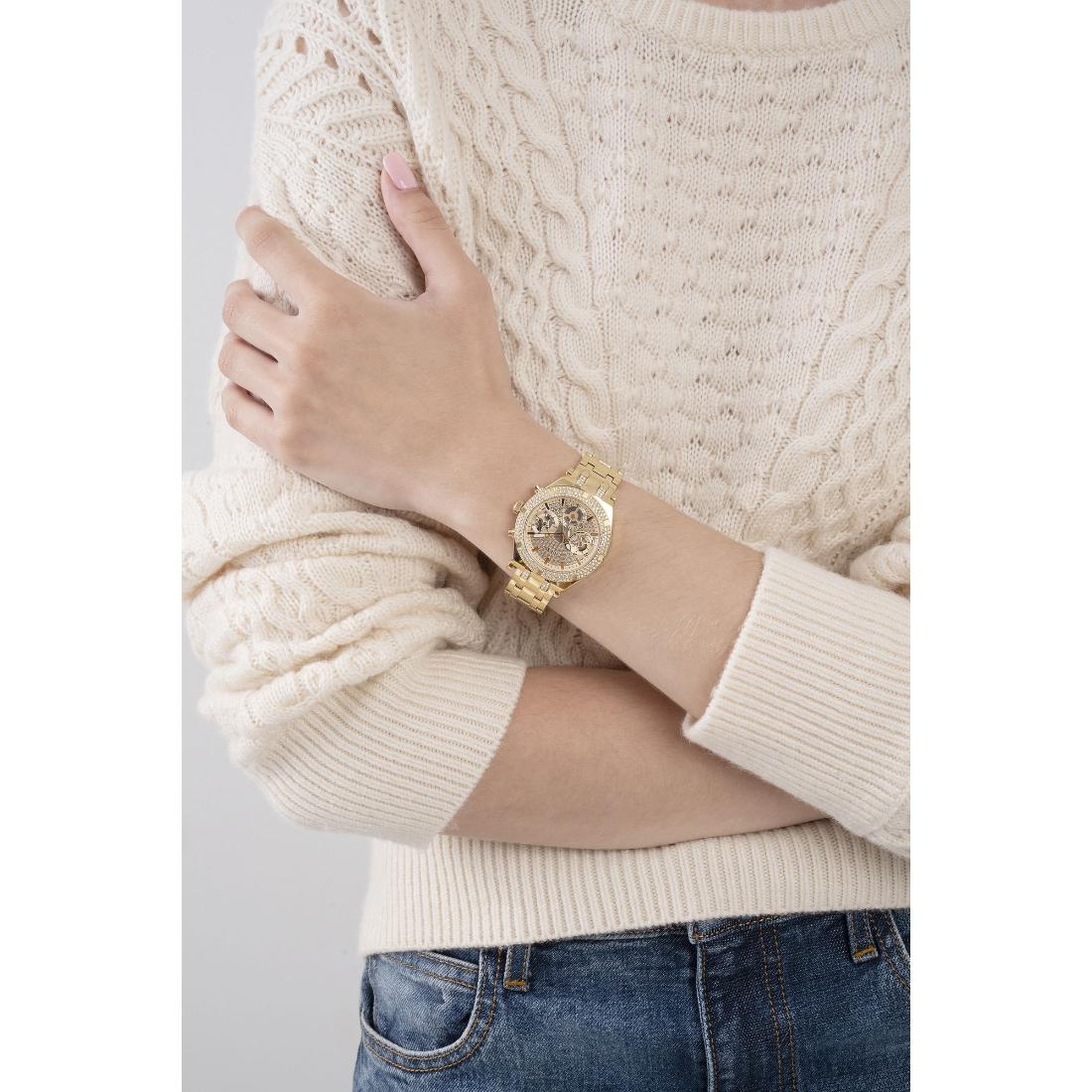 Guess Women 38 mm Gold Dial Analog Watch GW0440L2