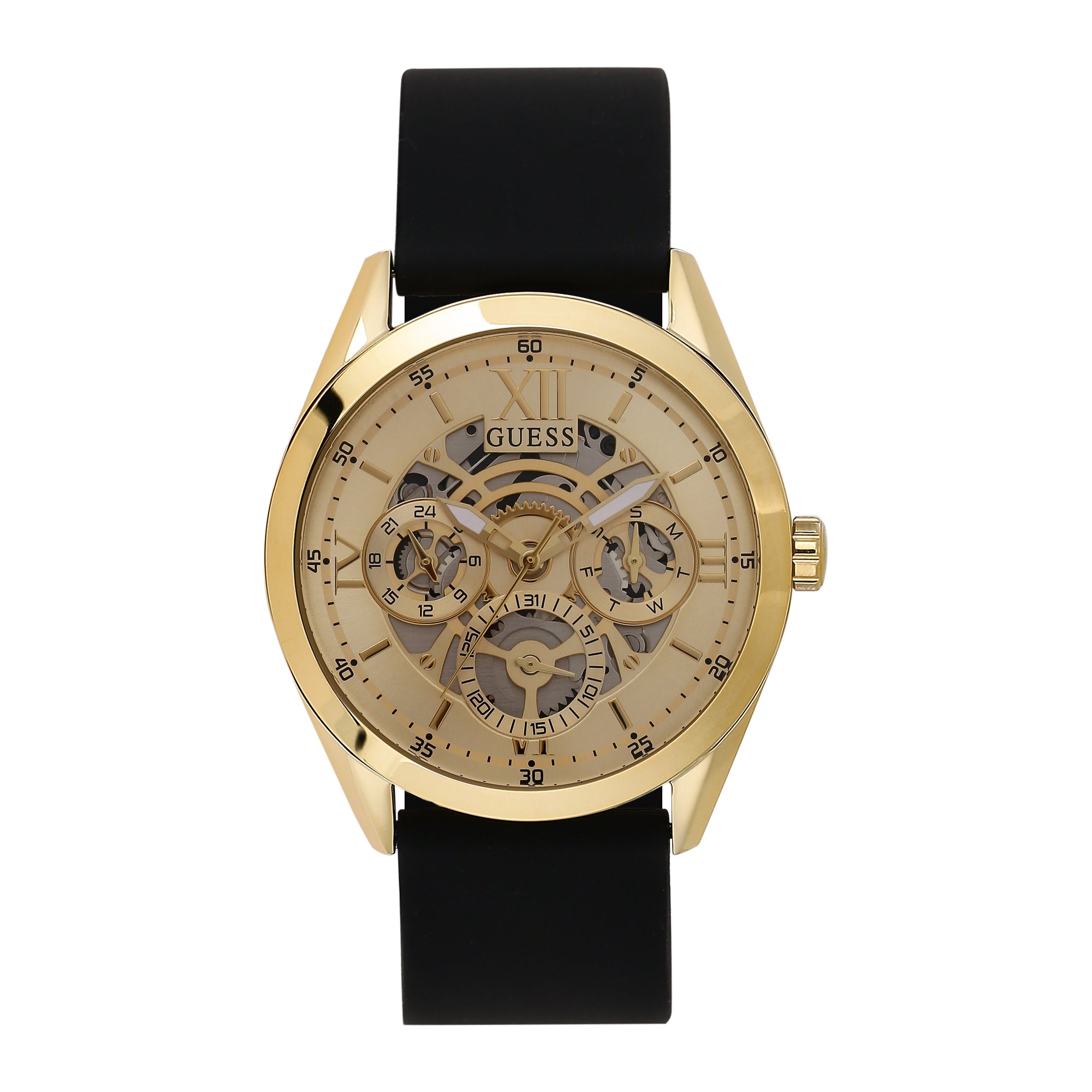 Guess Mens Dress Golden Finish Dial Watch GW0449G1