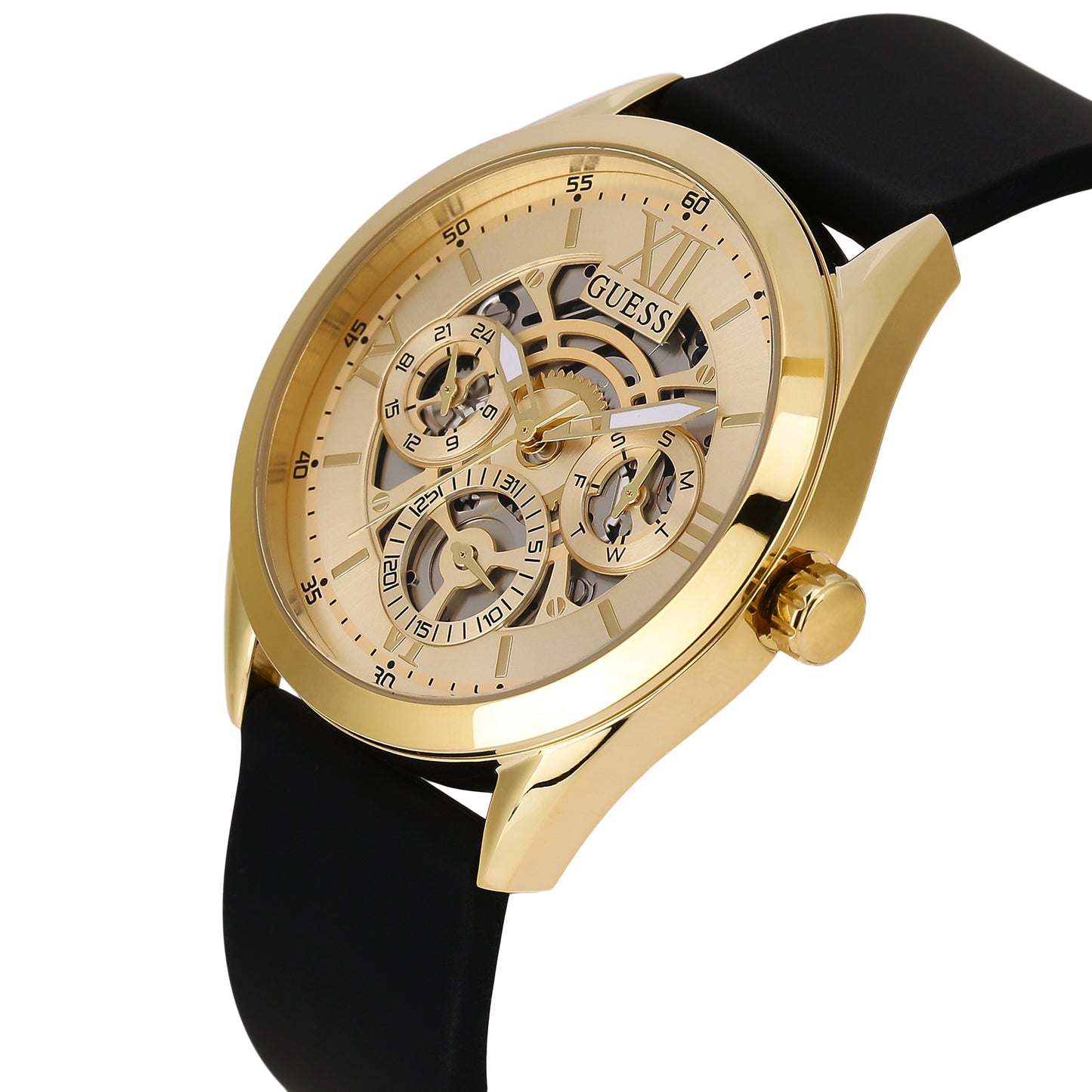 Guess Mens Dress Golden Finish Dial Watch - GW0449G1